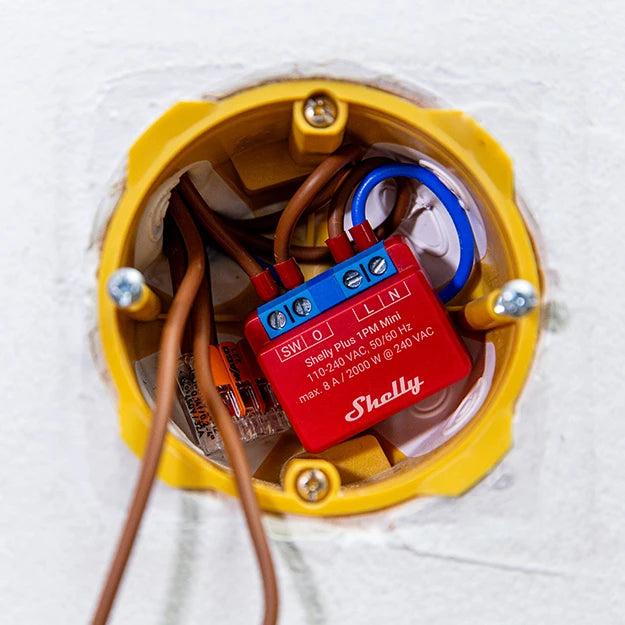 Shelly Plus 1PM Mini - WiFi-Relais mit Leistungsmessung bis 8 A / 2000 W