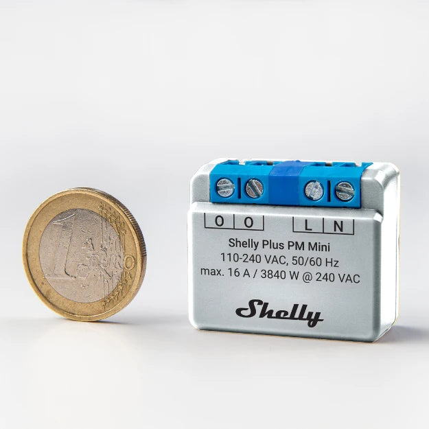 Shelly Plus PM Mini - WiFi Leistungsmessung bis 16 A / 3600 W