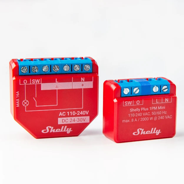 Shelly Plus 1PM Mini - WiFi-Relais mit Leistungsmessung bis 8 A / 2000 W