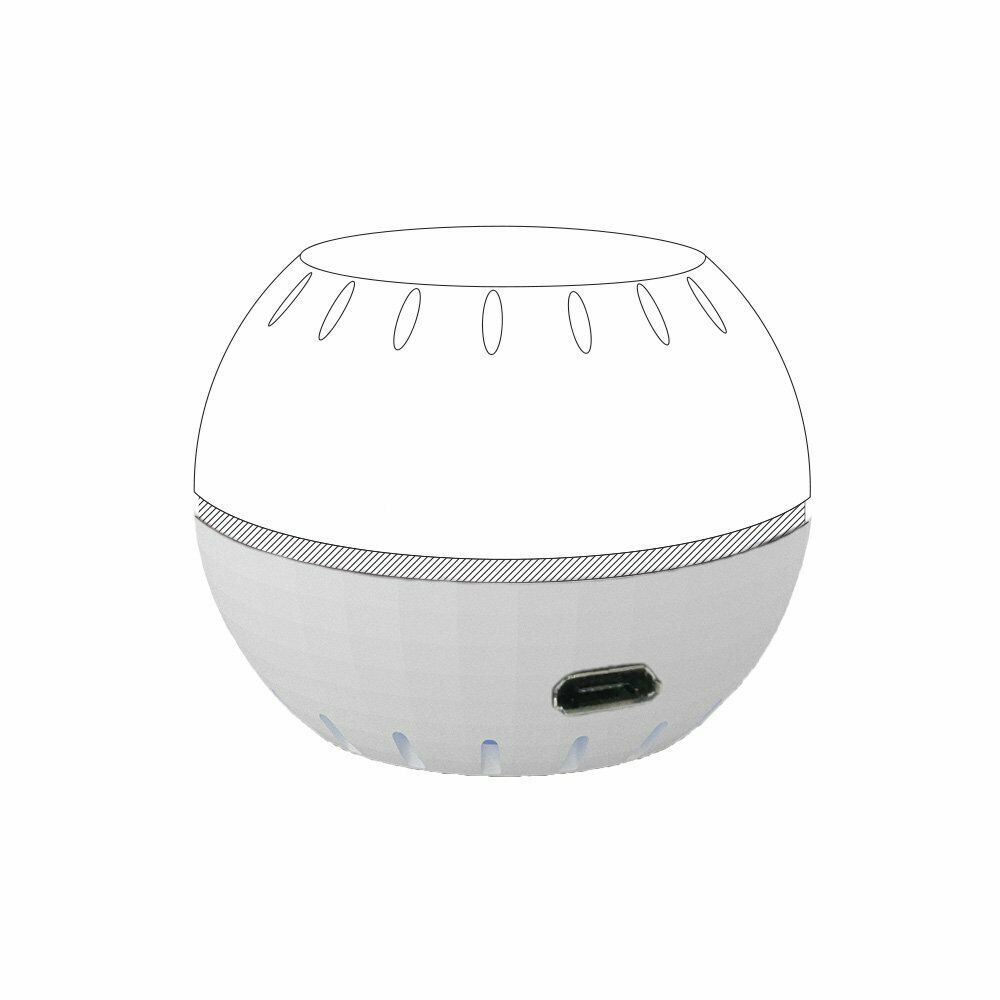 USB-Netzteil-Adapter für Shelly H&T, schwarz oder weiß
