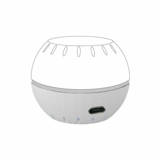 USB-Netzteil-Adapter für Shelly H&T, schwarz oder weiß