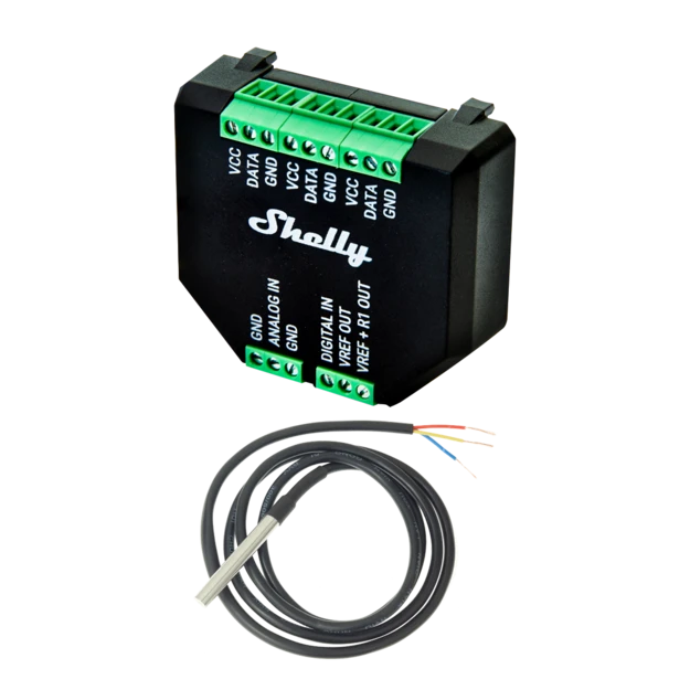 Shelly Plus Addon - Für Plus Relais - Temperatursensor Digitaleingang Analogeingang