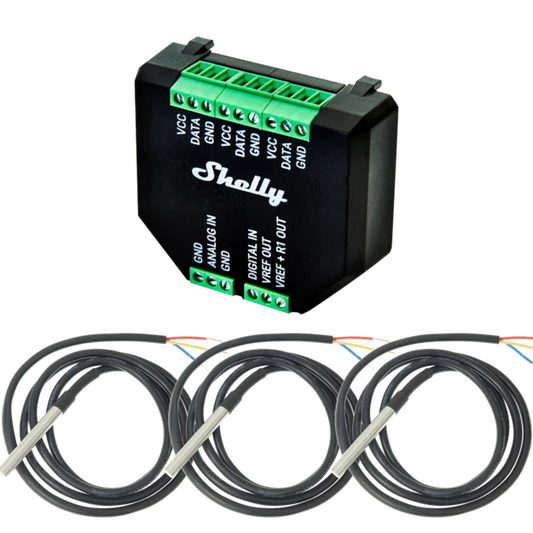 Shelly Plus Addon - Für Plus Relais - Temperatursensor Digitaleingang Analogeingang
