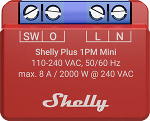 Shelly Plus 1PM Mini - WiFi-Relais mit Leistungsmessung bis 8 A / 2000 W