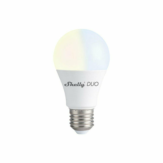 Shelly Duo - WLAN LED 9W E27 - Warmweiß und Kaltweiß - Dimmbar ohne extra Dimmer