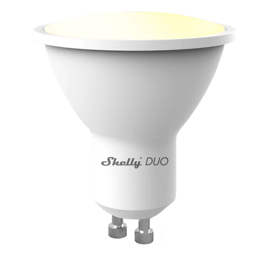 Shelly Duo GU10 - WLAN LED 5W - Warmweiß und Kaltweiß - Dimmbar ohne extra Dimmer