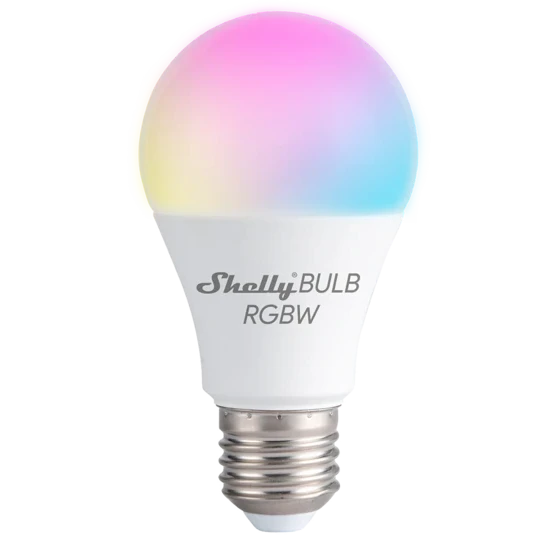 Shelly Duo RGBW - WLAN LED 9W E27 - RGB und Neutralweiß - Dimmbar ohne –  shelly-versand
